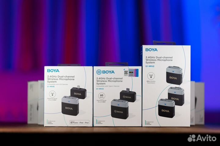 Беспроводной петличный микрофон радиосистема Boya