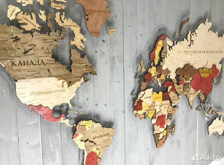 Декоративная карта мира