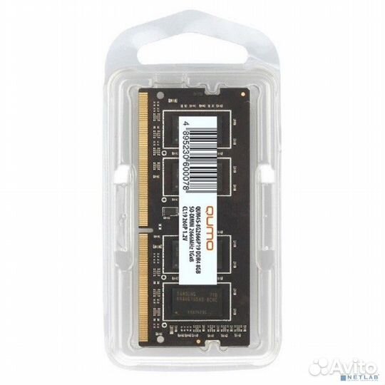 Qumo DDR4 sodimm 8GB QUM4S-8G2666P19 PC4-21300, 26