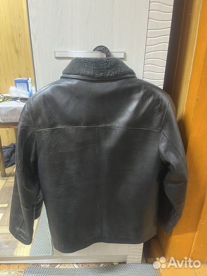 Кожаная дубленка мужская