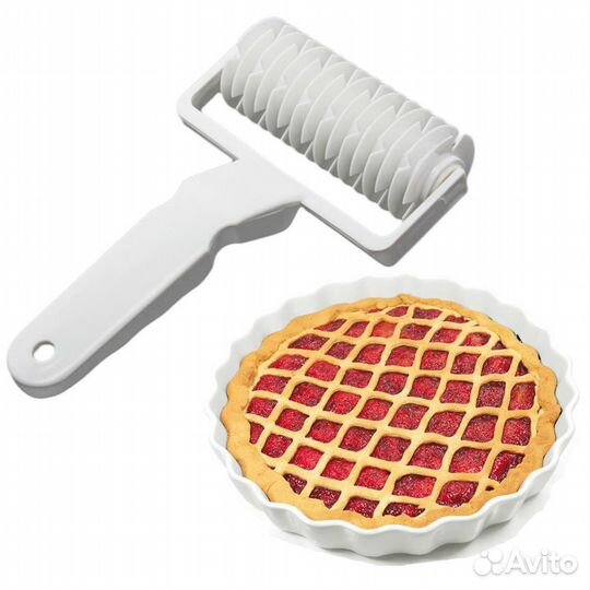 Ролик фигурный для декорации теста «Сеточка»