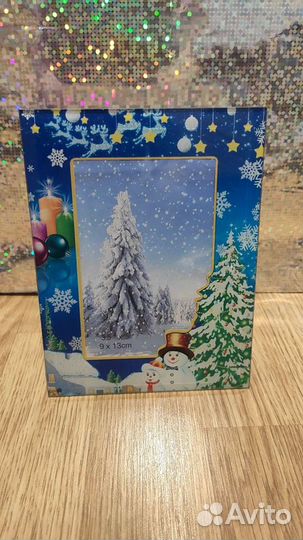 Рамка для фото стеклянная 9*13см