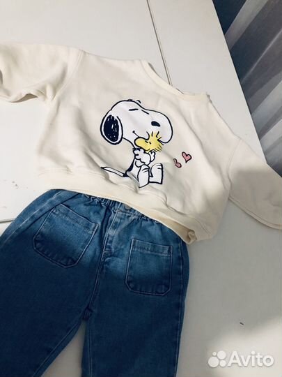 Джемпер и джинсы з