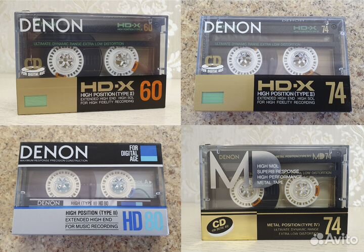 Аудиокассета Denon HD-X, HD, MD