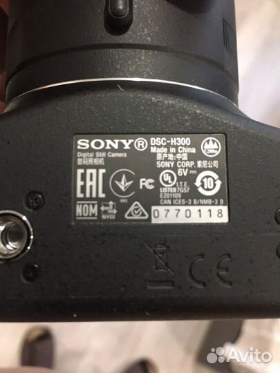 Фотоаппарат sony dsc-h300