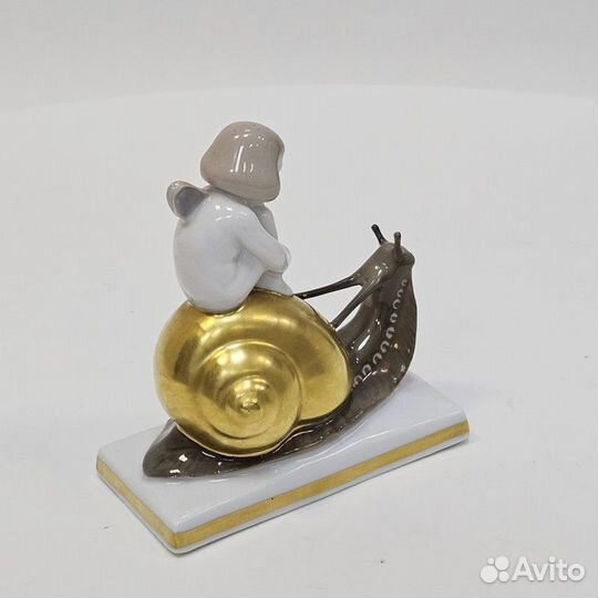 Статуэтка Девочка на улитке 1929г Розенталь 