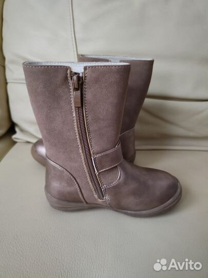 Новые кожаные демисезонные сапоги 25 размер