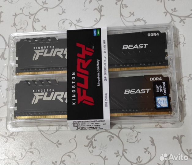 Kingston 16Gb DDR4 3600MHz