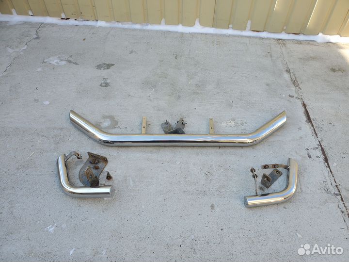 Защита бампера mitsubishi outlander xl