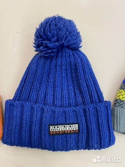 Шапка napapijri синяя оригинал