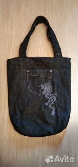 Джинсовый шоппер