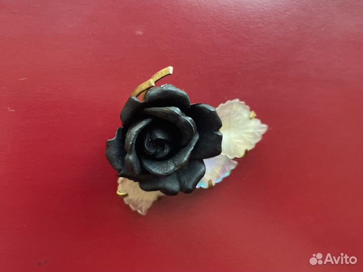 Редкость брошь роза винтаж Германия