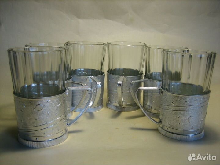 Чай Дача Подстаканник Космос Ракета Стакан СССР