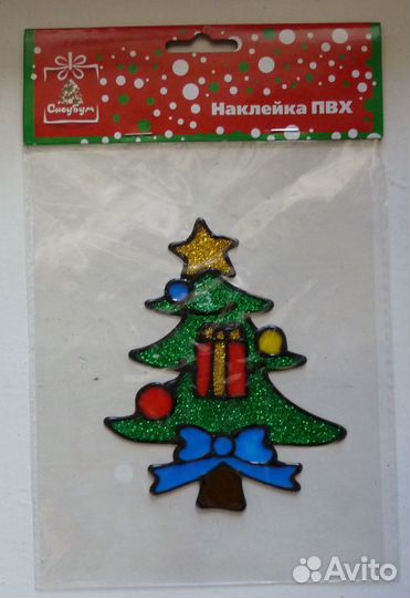 Наклейка гелевая пвх Елочка