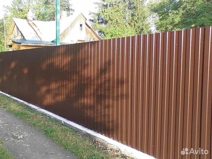 Забор из профнастила