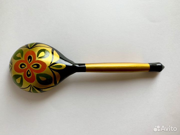 Ложка деревянная Хохлома СССР новая