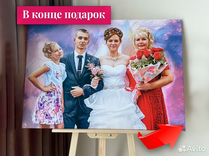 Портрет на холсте по фото на заказ в Ставрополе