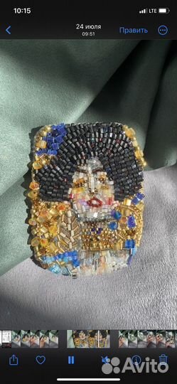 Украшение брошь Юдифъ ручной работы