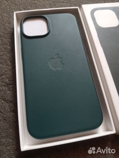 Чехол Apple iPhone 14 Leather MagSafe Forest Green