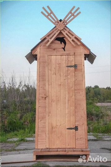 Дачный туалет деревянный Д920