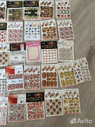 Слайдеры для маникюра новые пакетом 30 шт