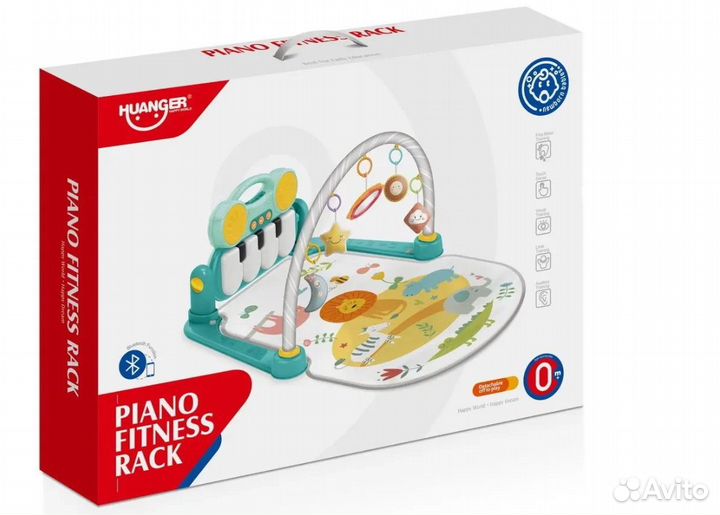 Развивающий коврик-пианино Huanger Цирк