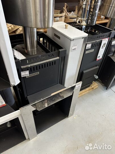 Печь банная каминика 22, газ дрова