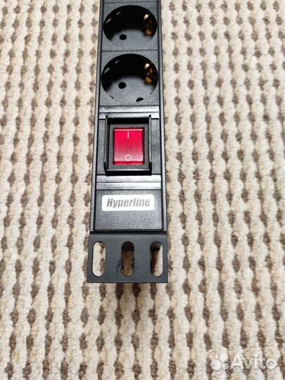 Блок розеток в стойку hiperline