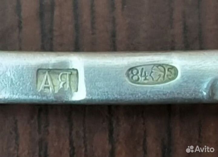 Ложка чайная серебро 84 проба