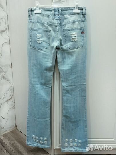 Винтажные джинсы с потертостями Yes Jeans 42 р 26