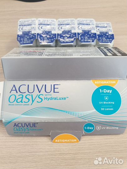 Контактные линзы acuvue oasys 1-Day with HydraLuxe