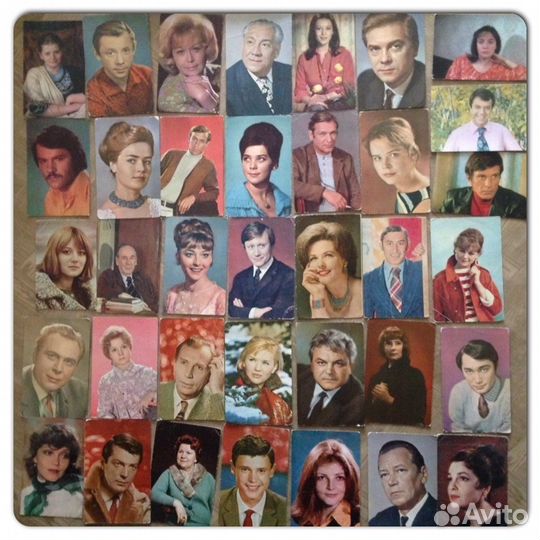 Любимые актеры СССР. Открытки 1960-н.80-х