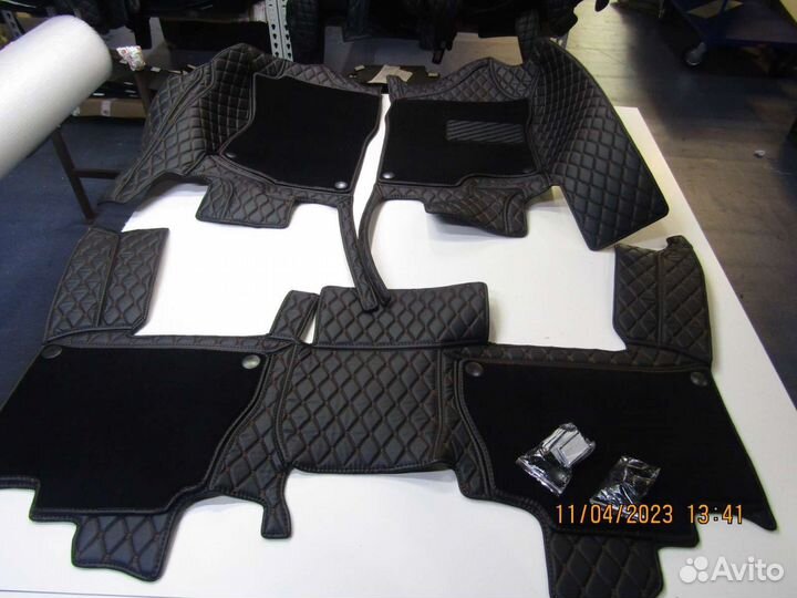 3d коврики из экокожи +вставки эва