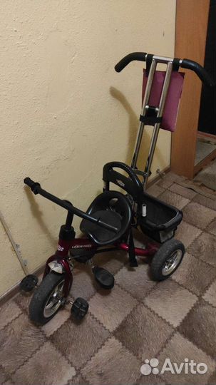 Детский велосипед с родительской ручкой