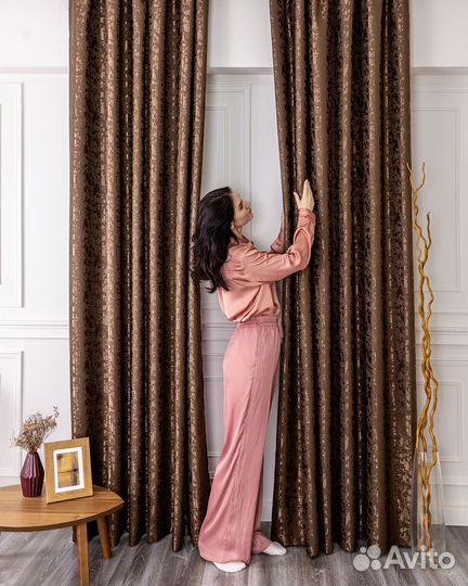 Шторы Версаль Шоколад готовые и на заказ