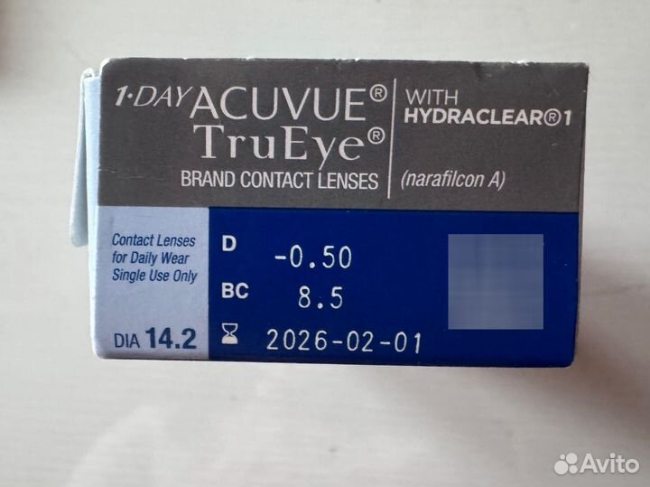 Контактные линзы acuvue 1-day acuvue TruEye
