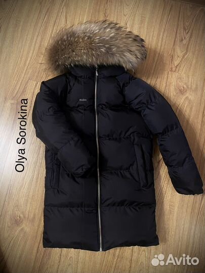 Воротник из натурального меха енот, чернобурка