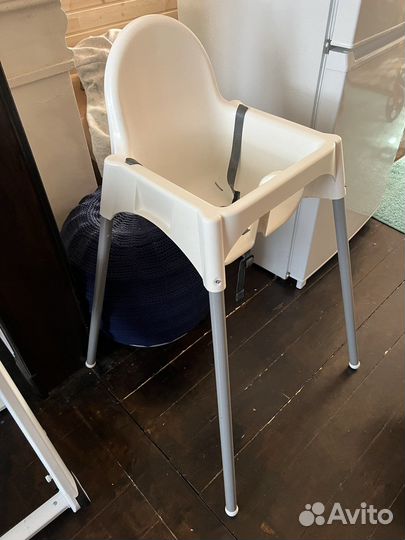 Детский стул для кормления IKEA Antilop с чехлом