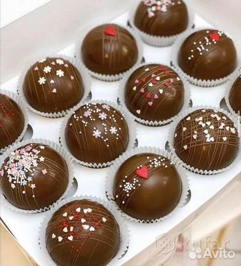 Шоколадные бомбочки с какао и маршмэллоу