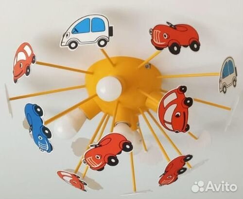 Люстра детская (машинки)