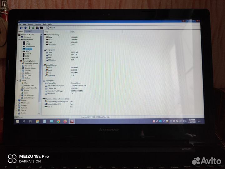 Ноутбук Lenovo g50-70 на базе core i5 +SSD диск