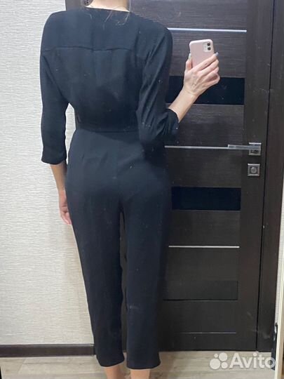 Комбенезон с длинным руковом черный