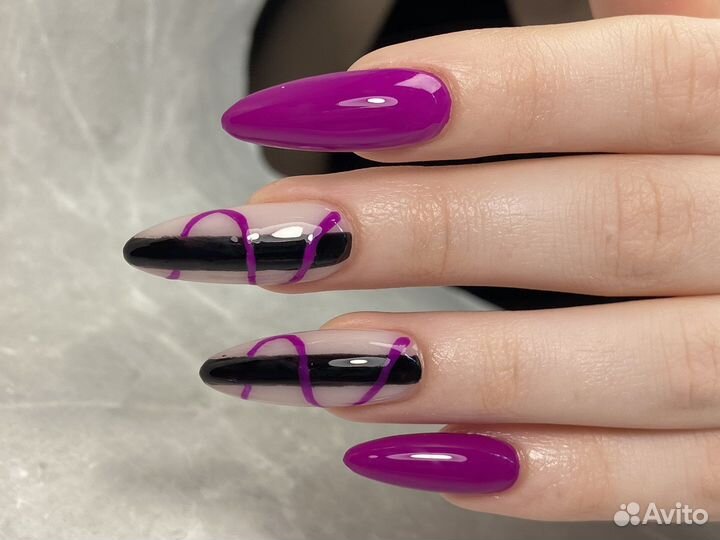 Наращивание ногтей с любым дизайном