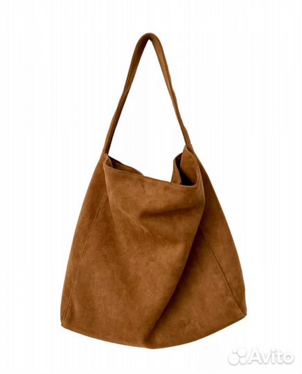 Сумка шоппер замшевая на плечо