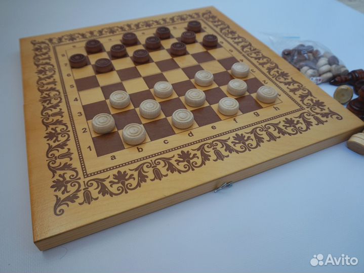 Нарды шашки шахматы 3в1