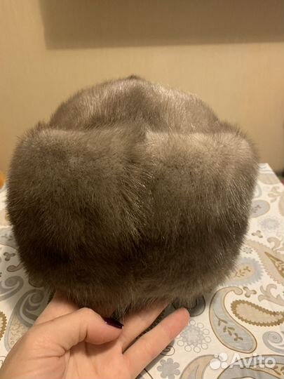 Норковая женская шапка