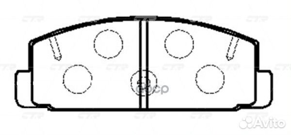 Колодки тормозные ckmz-69 CTR