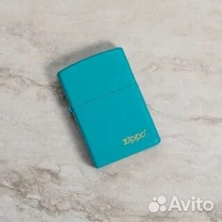 Оригинал зажигалка Classic Flat Turquoise zippo