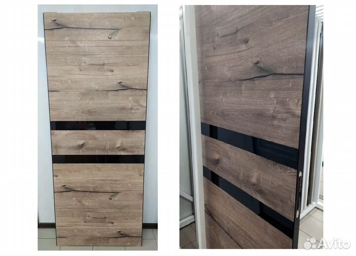 Дверь межкомнатная «Соло-Рдк» Дуб Пацифик, кромка