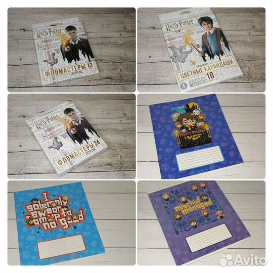 Тетради, карандаши, фломастеры